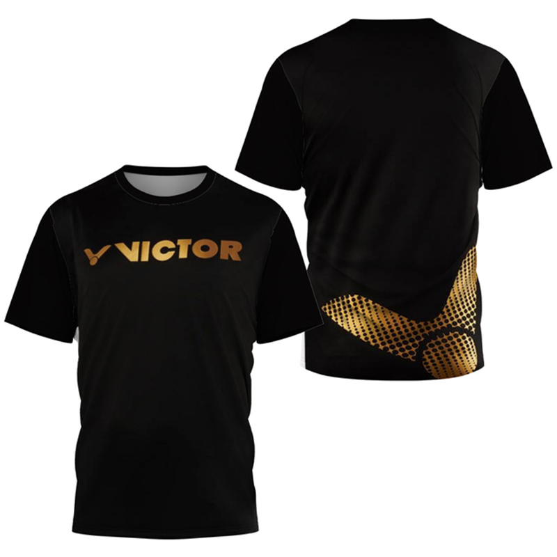 Table Tennis Xu Xin - メンズ通気性速乾性Tシャツ,グラデーション原宿バドミントントラックスーツ,卓球Tシャツ,ルーズスポーツトップス,快適で夏