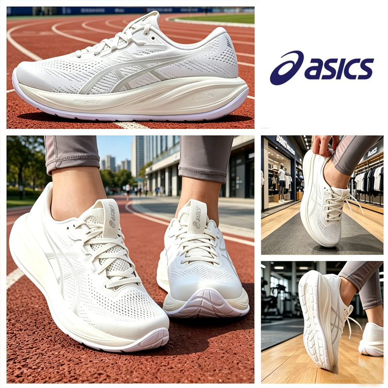 Table Tennis Shoes Asics - アシックス レディース ミッドトップ ランニング シューズ、通気性、耐衝撃性、軽量、滑り止め、快適なアウトドア スポーツ