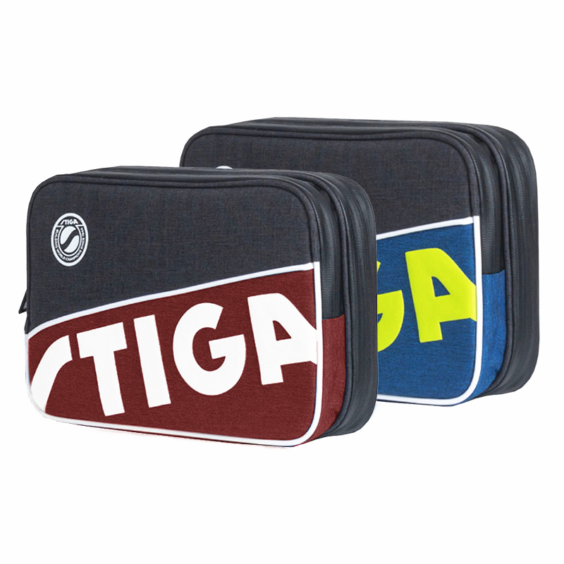 Table Tennis Equipment - STIGA 卓球ラケットバッグ新しい二重層スクエアラウンドトレーニングプロフェッショナルバルデバットパドル STIGA ラケットピンポン C