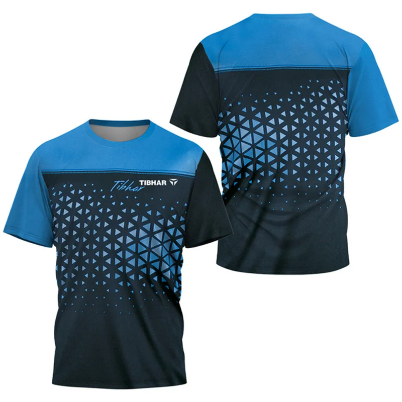Table Tennis Xu Xin - ファッションメンズ Tシャツアウトドアスポーツ卓球半袖トップ軽量で通気性のある速乾性メンズテニス Tシャツ