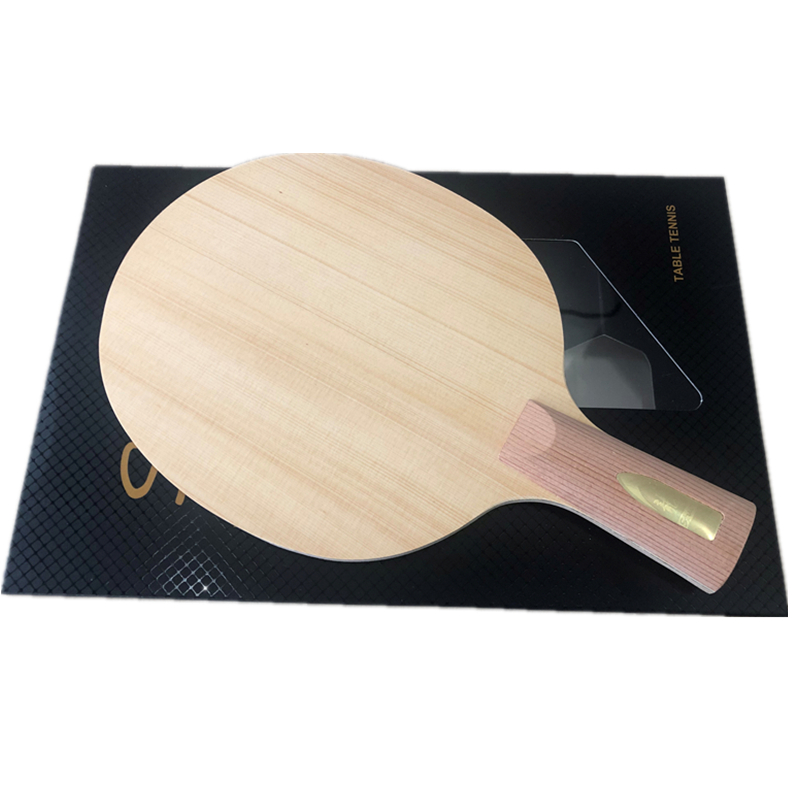 Table Tennis Umpire - 子供または-カーボンの卓球ラケット,クロス,カーボンファイバー,高速攻撃,fl,st,cs,青,7層