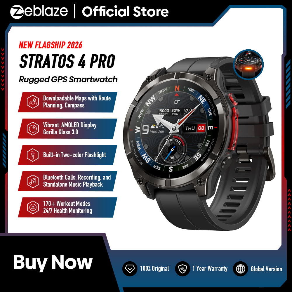 新しいZeblaze Stratos 4 PRO AMOLE - Table Tennis World のレビューと価格