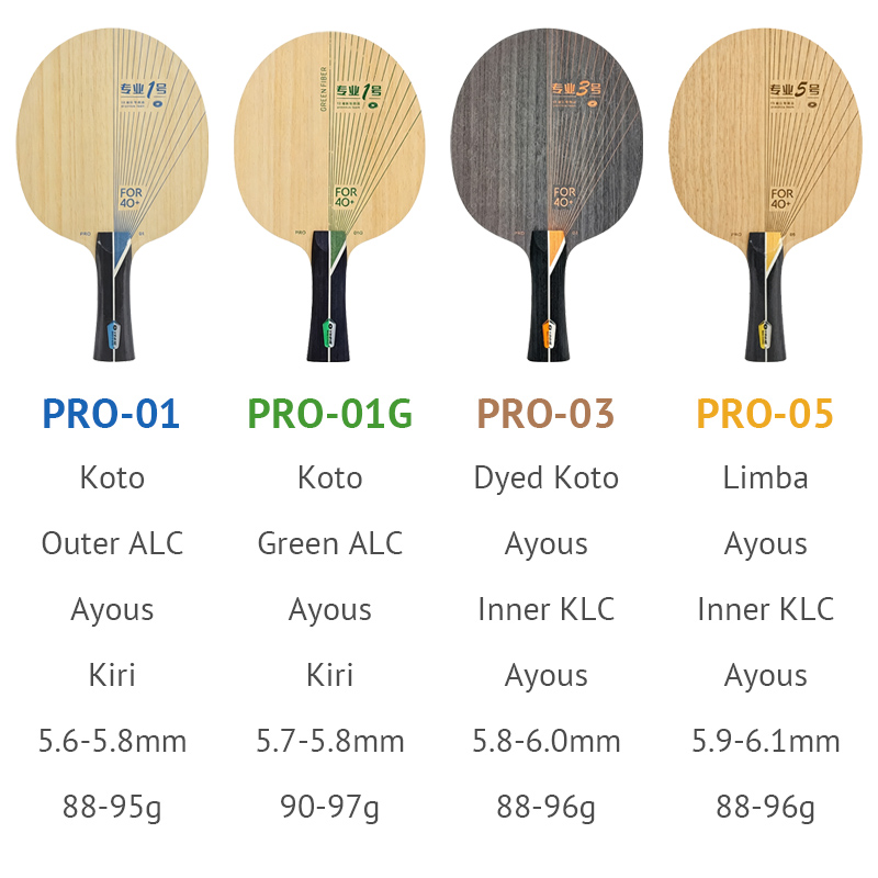 YINHE PRO シリーズ卓球ブレードプロ 01/01G/ - Table Tennis Umpire のレビューと価格
