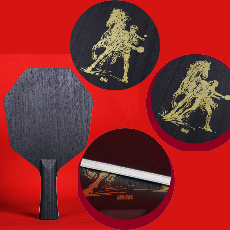 9プライ六角形卓球ブレード、7枚の木材と2枚のブルーアリレー - Table Tennis Blades のレビューと価格
