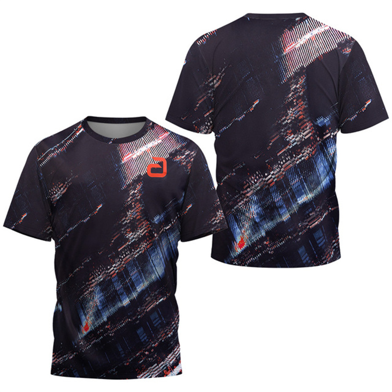 男性卓球 Tシャツアンダーカーレントパターンメンズサマーテニ - Table Tennis Xu Xin のレビューと価格