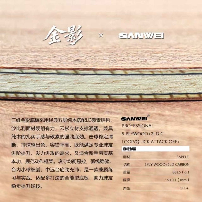 SANWEI ゴールデンシャドウ スーパー75 同構造 カー - Table Tennis Xu Xin のレビューと価格