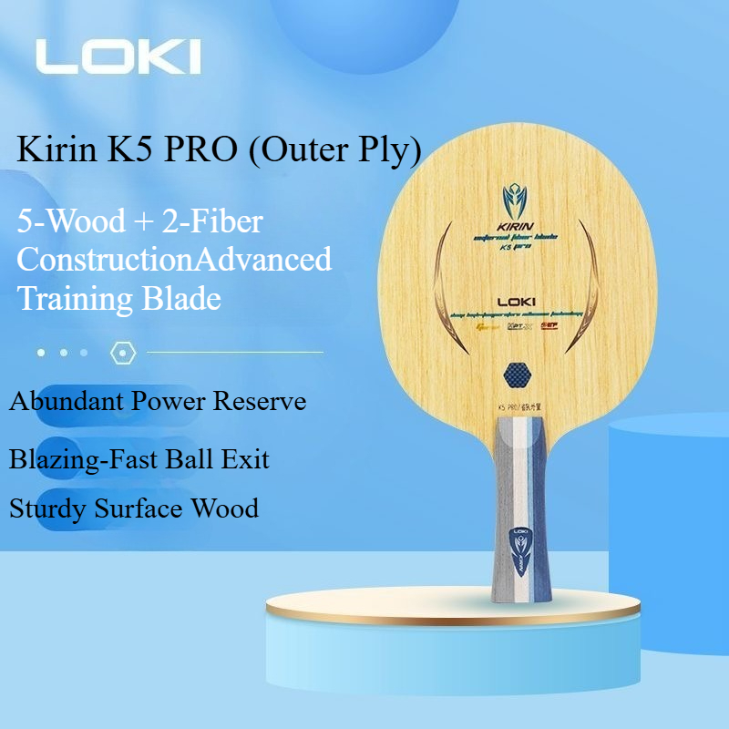 LOKI キリン K5 PRO 卓球ラケット 5枚合板 2枚 - Table Tennis Blades のレビューと価格