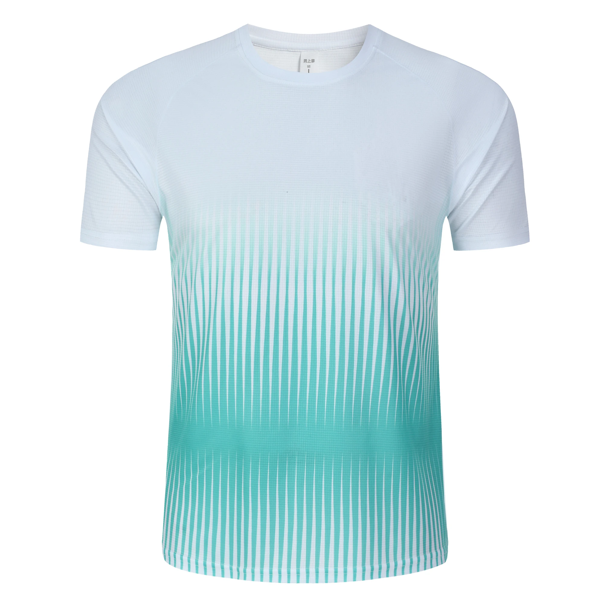 ファッショングラデーションストライププリント Tシャツ男性用 - Table Tennis Xu Xin のレビューと価格