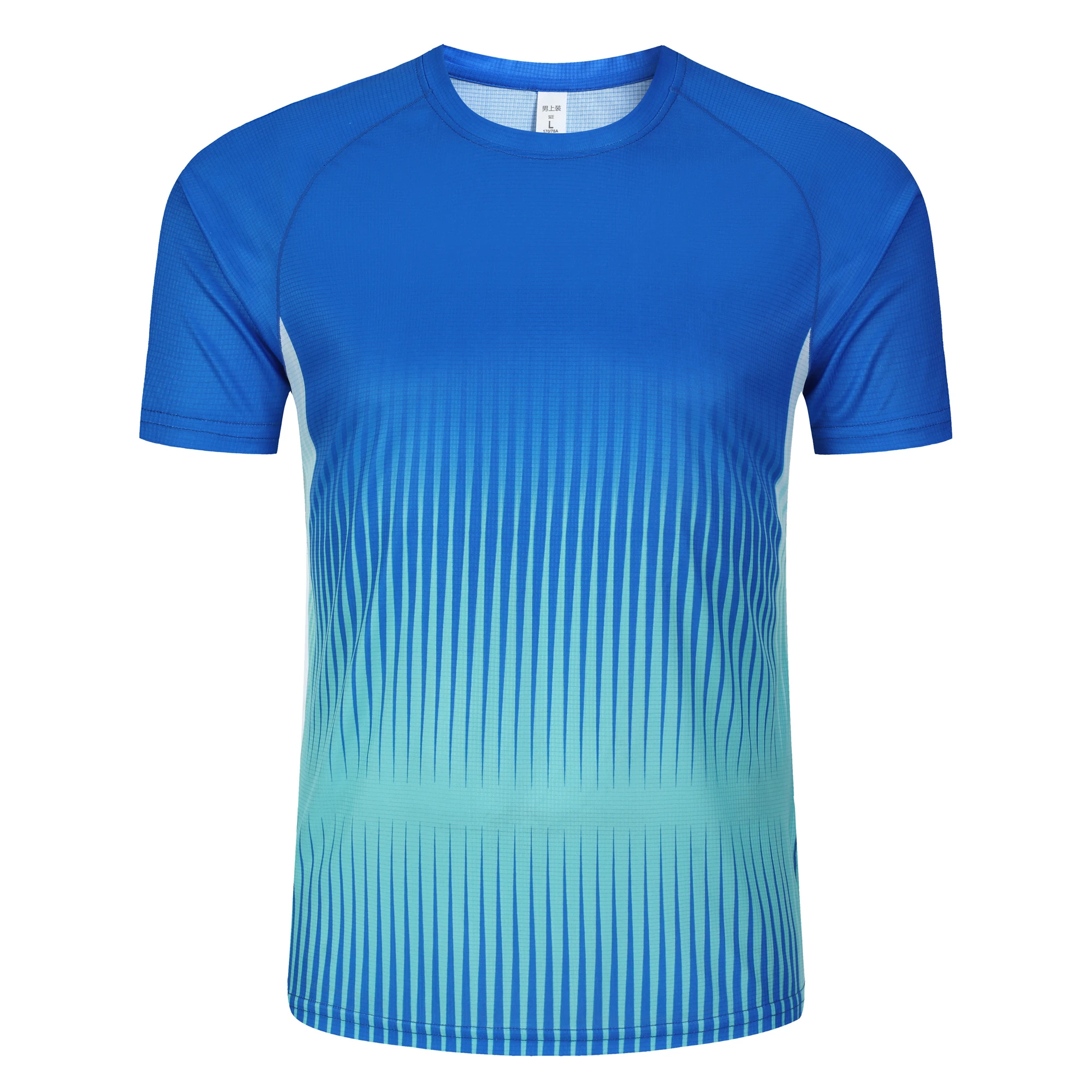 ファッショングラデーションストライププリント Tシャツ男性用 - Table Tennis Xu Xin のレビューと価格