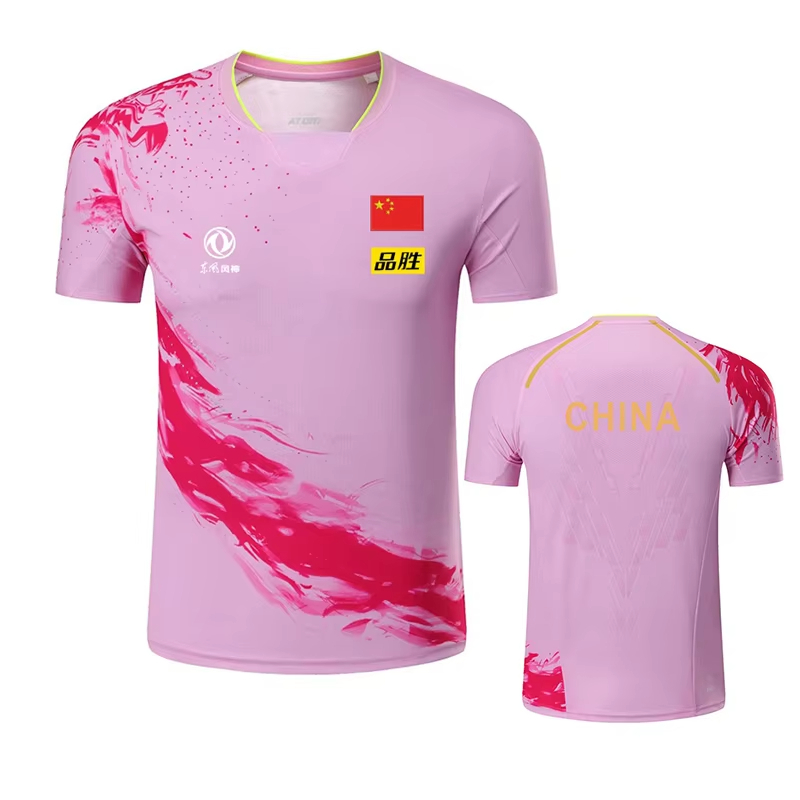 男性と女性のためのドラゴンプリント卓球Tシャツ,ファッション - Table Tennis Xu Xin のレビューと価格