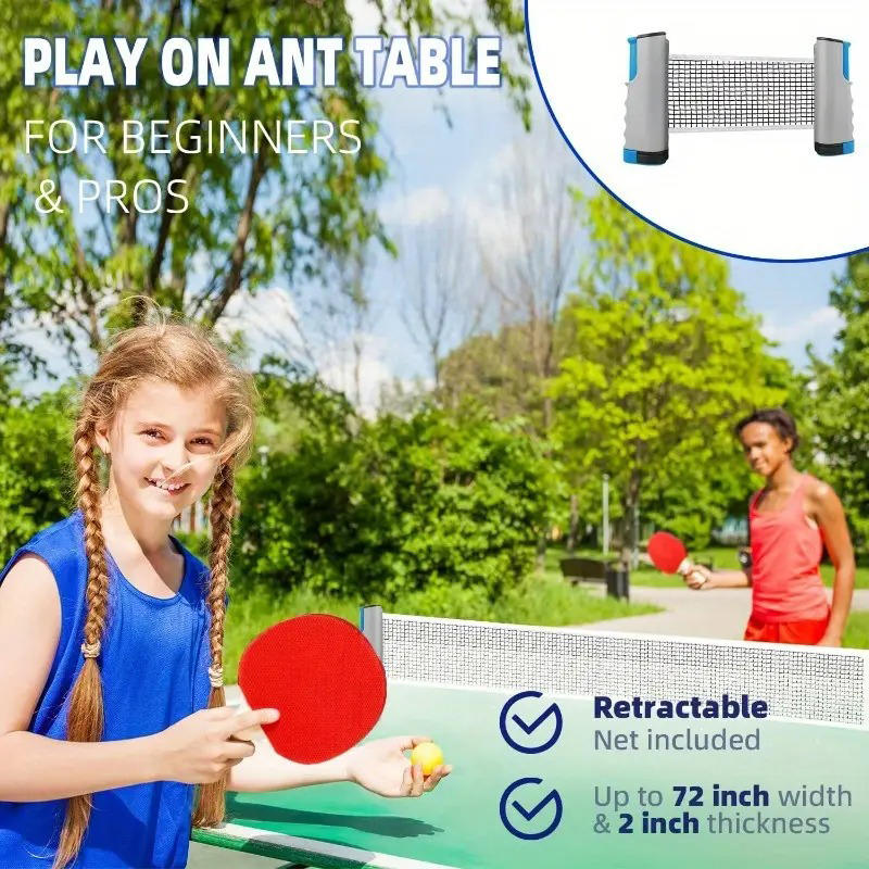 2025年ホット卓球ネットどこでも格納式ラックスポーツ交換ピ - Table Tennis Equipment のレビューと価格