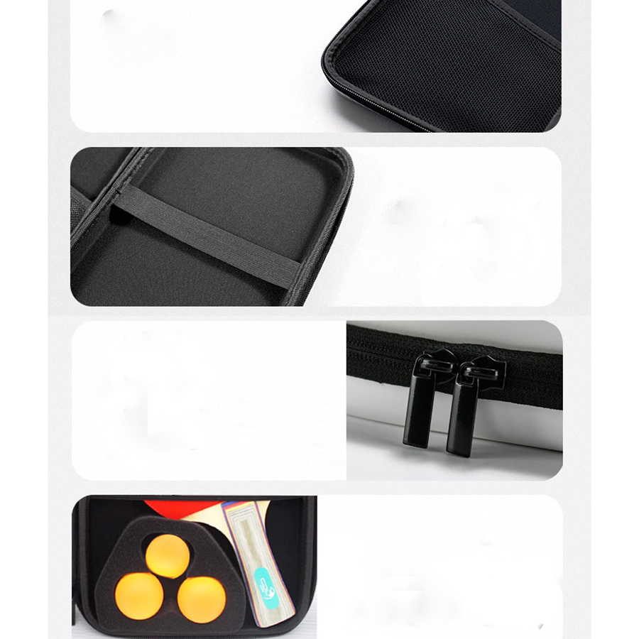 新しいEVAハードシェル高級卓球スポーツクラブスクエア卓球ラ - Table Tennis Equipment のレビューと価格
