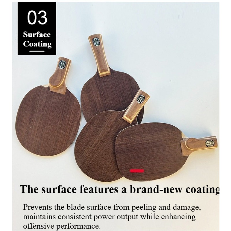卓球ブレード 中国式/日本式ペンホールド 5ウッド2カーボン - Table Tennis Blades のレビューと価格